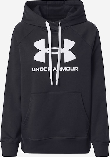 UNDER ARMOUR Sweatshirt de desporto em preto / branco, Vista do produto