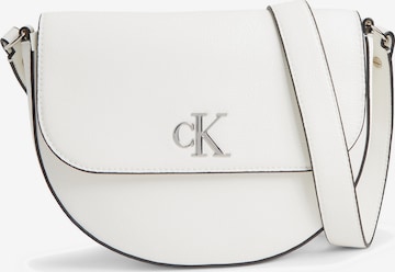 Calvin Klein Jeans - Mala de ombro em branco: frente