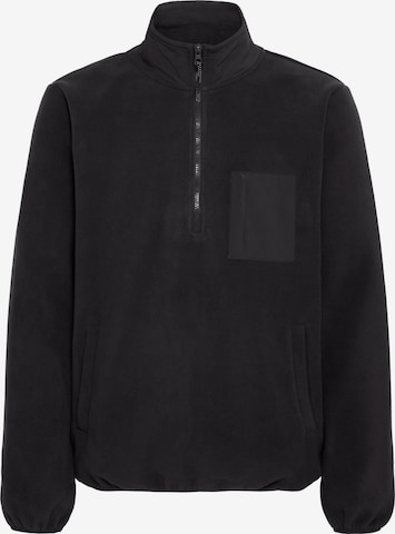 BLEND - Chaqueta de entretiempo ' BHBROOKS Sweatshirt halfzipp ' en negro: frente