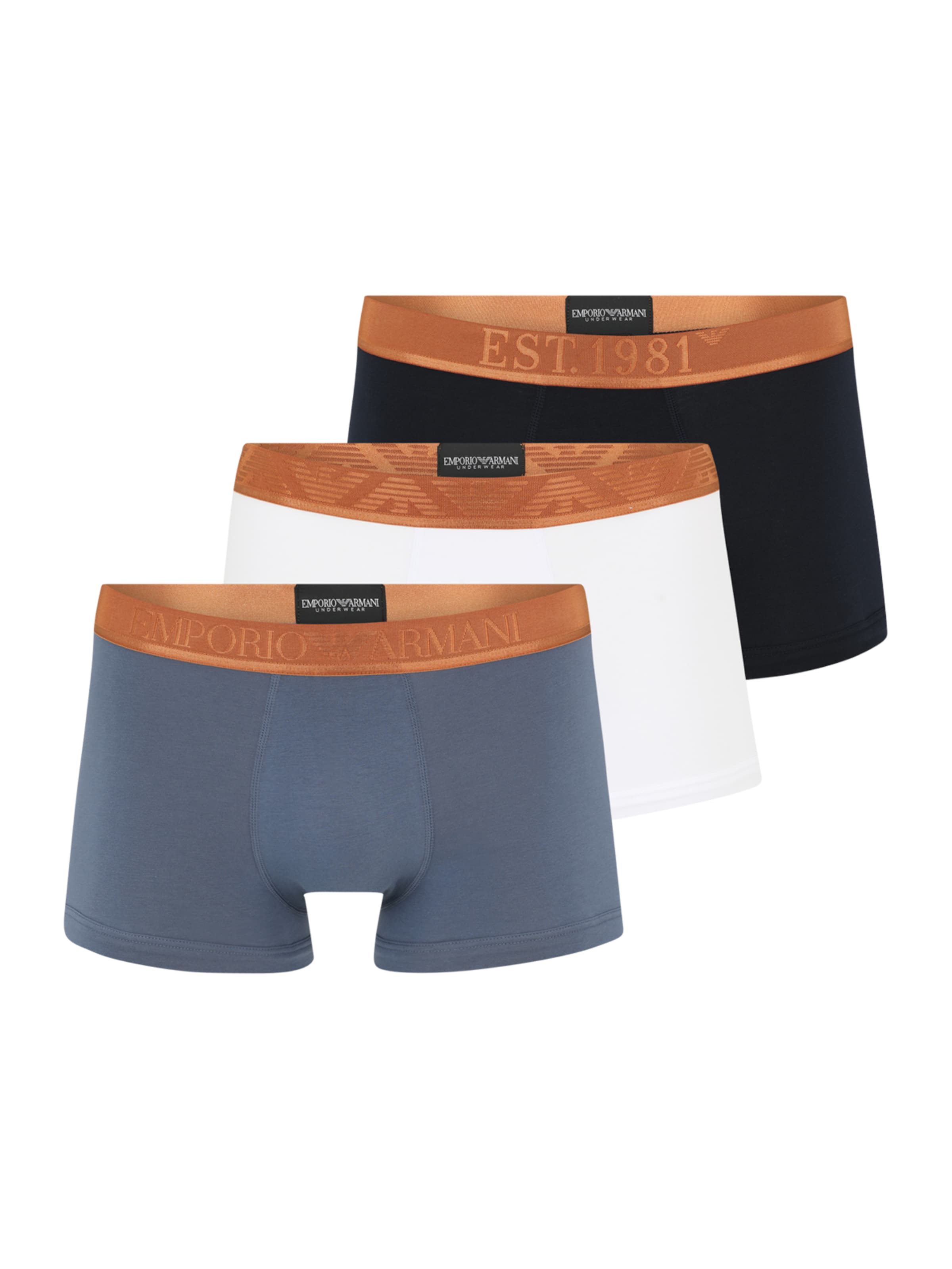 Emporio Armani Boxeralsók - kék: elől