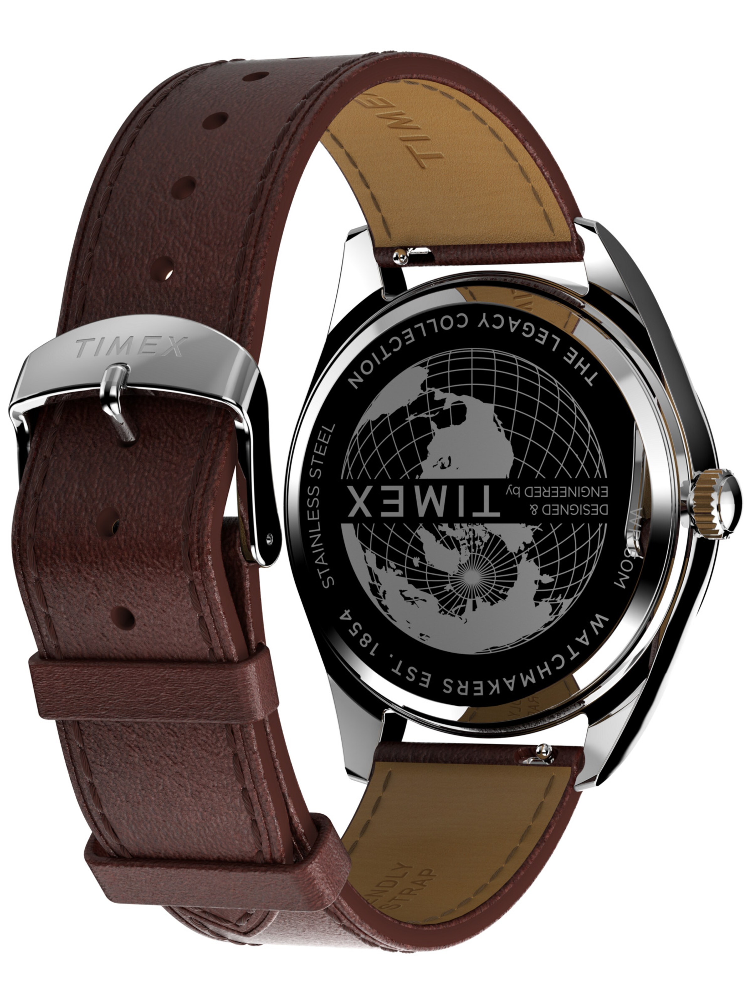 TIMEX Analoog horloge 'Legacy' in Bruin