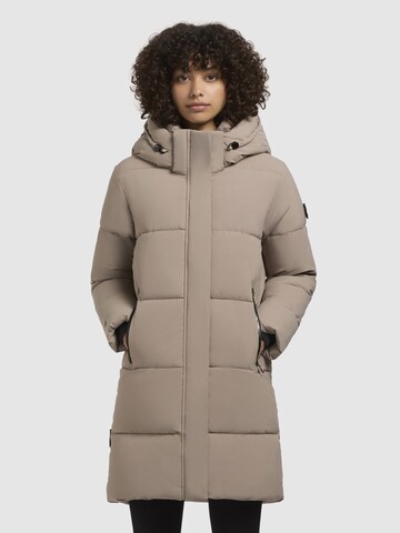 Manteau d’hiver 'HAYA MATT' khujo en beige : devant