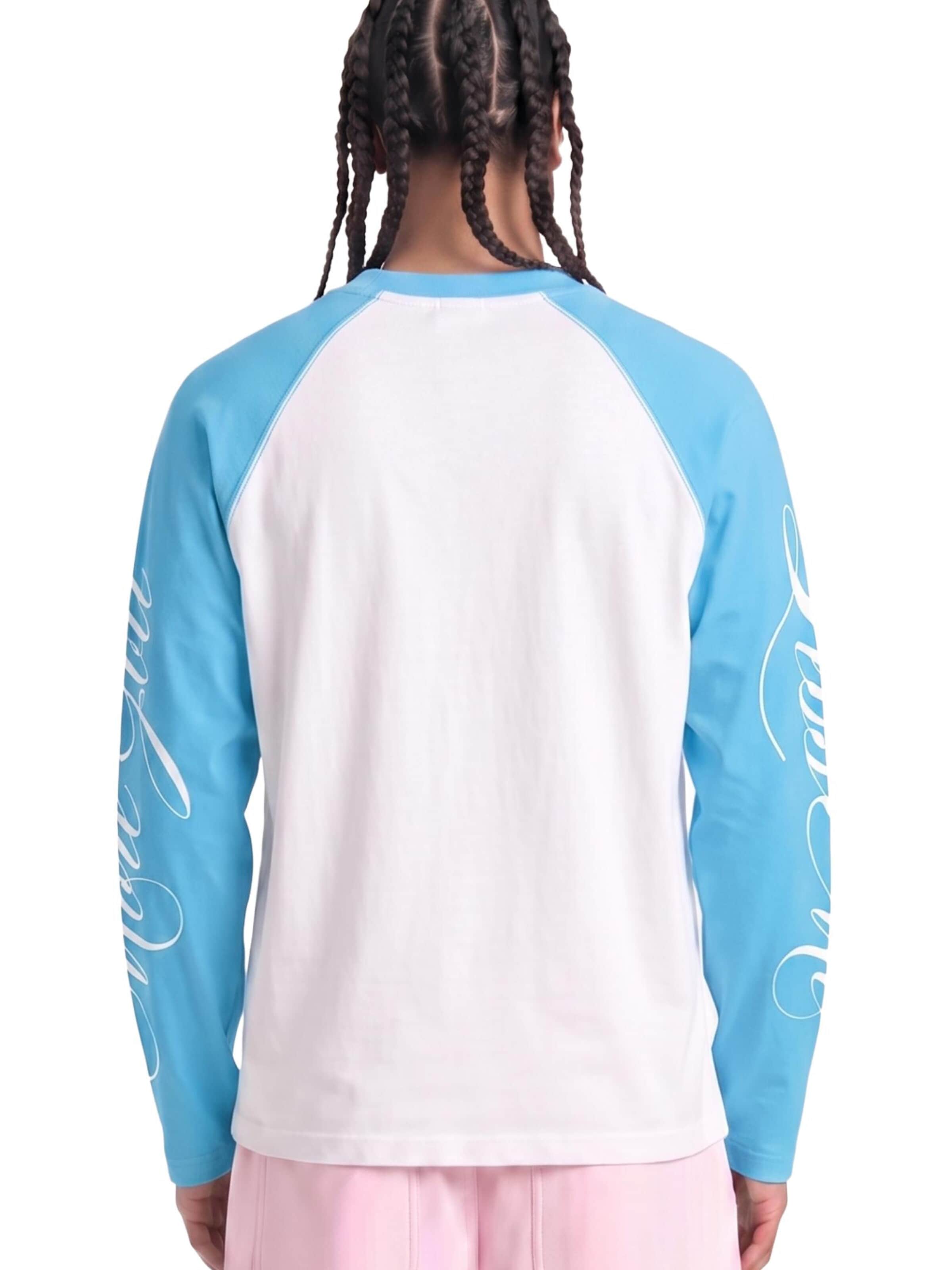 ATMOS Shirt 'More God Less Me' in Blauw