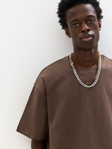 Pull&Bear Tričko - Hnedá