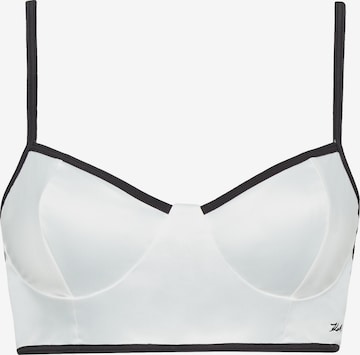 Karl Lagerfeld Bra in White: front