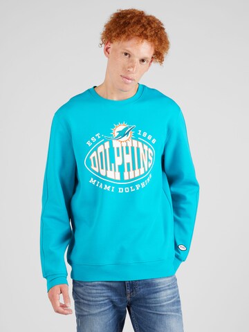 BOSS Sweatshirt 'Muff' i blå: framsida