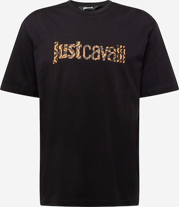 Just Cavalli Koszulka w kolorze czarny: przód