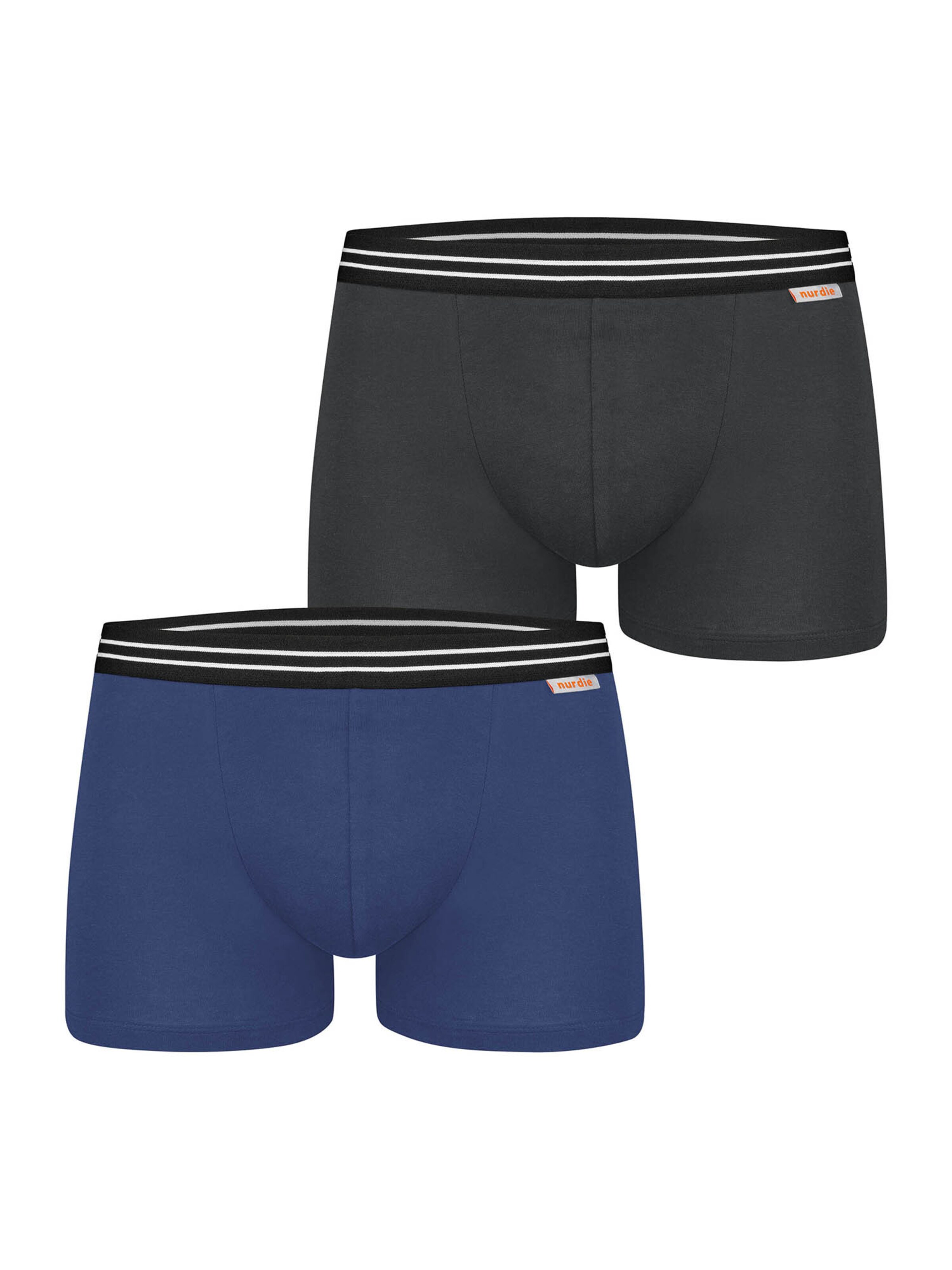 Nur Die Boxershorts ' Cotton Stretch ' in Blauw: voorkant