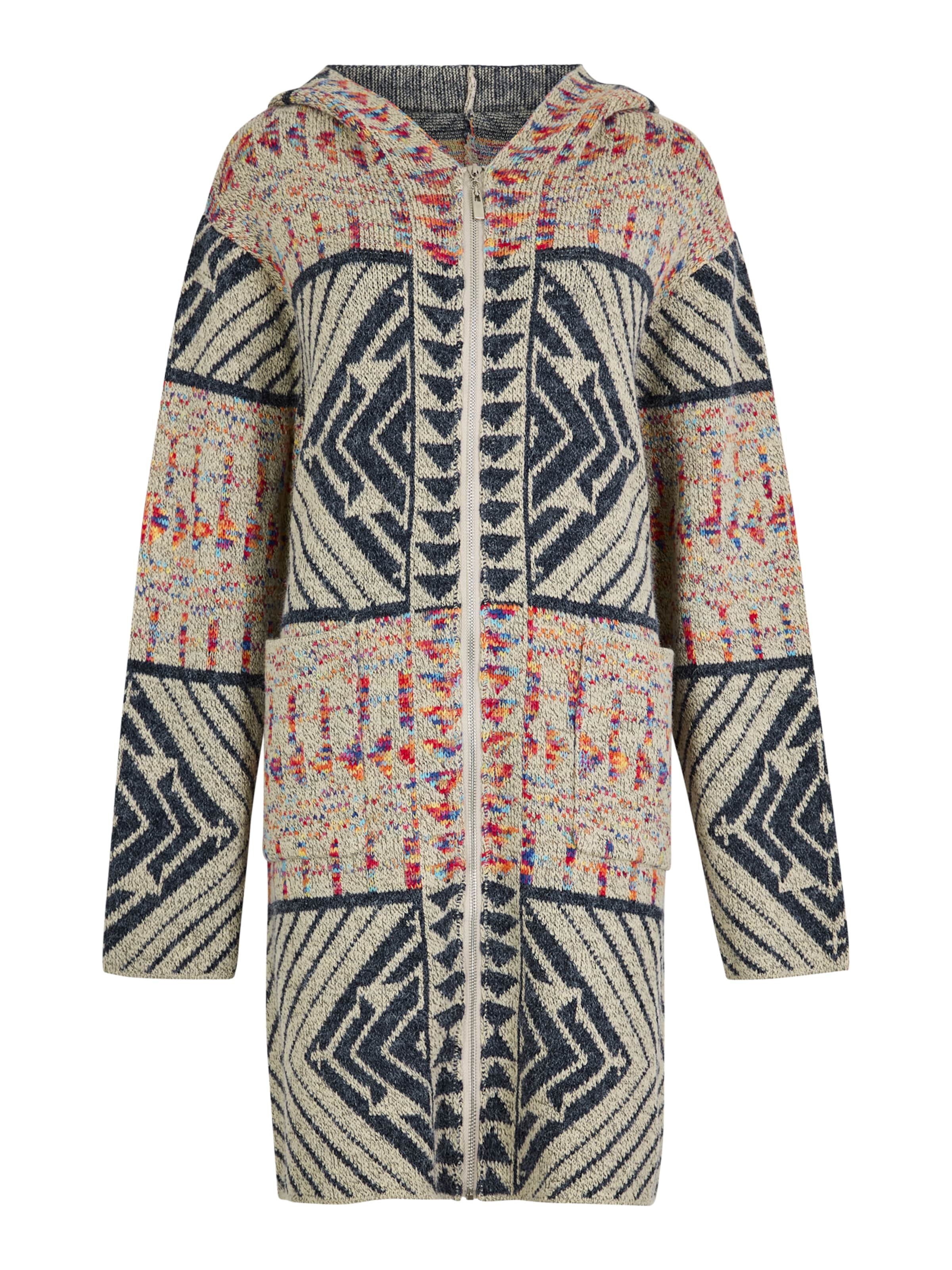 Cappotto in maglia di Apricot in grigio: frontale