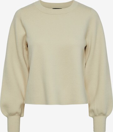 Pull-over 'Jenna' PIECES en beige : devant