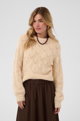 SAINT TROPEZ Pullover 'Tabbatha' i beige: forside