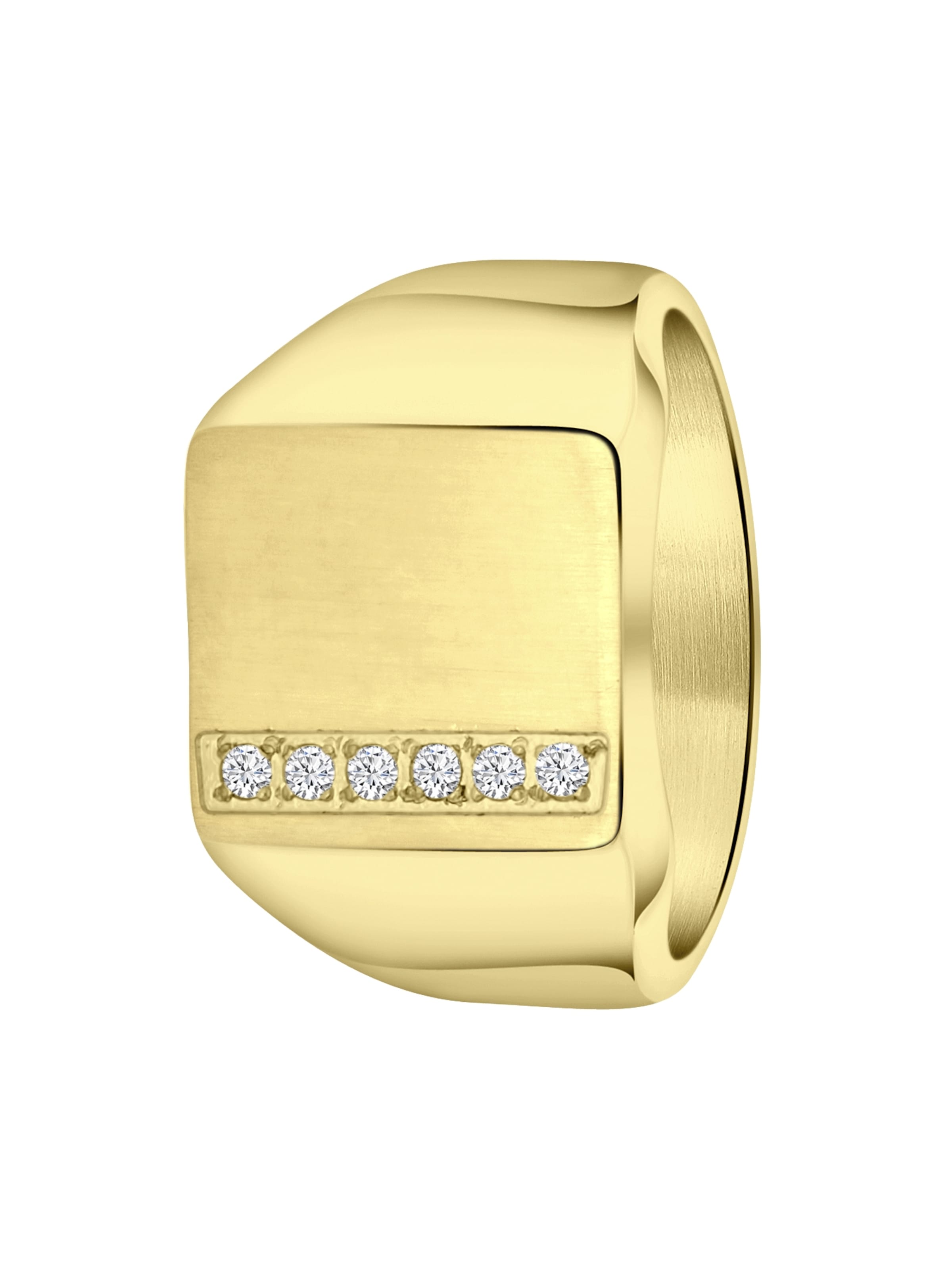 Lucardi Ring in Gold: Vorderseite