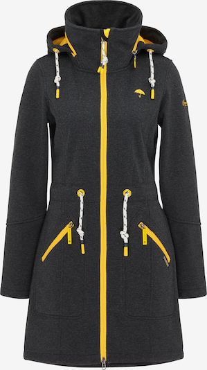 Schmuddelwedda Manteau fonctionnel en jaune / gris foncé, Vue avec produit