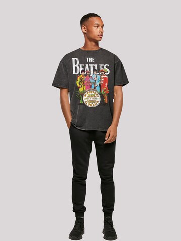T-Shirt 'The Beatles Sgt Pepper' F4NT4STIC en noir