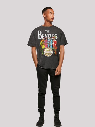 F4NT4STIC Shirt 'The Beatles Sgt Pepper' in Zwart