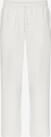cfab (formerly creamy fabrics) Regular Hose 'Relaxed Straight' in Weiß: Vorderseite