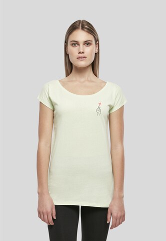 Urban Classics Shirt 'K-Heart' in Grün: Vorderseite
