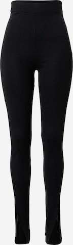 NA-KD Skinny Leggings in Black: front