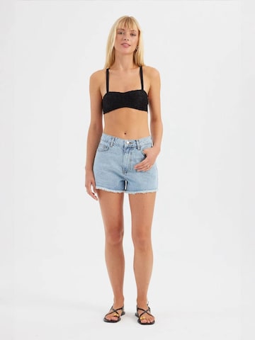 Hiccup Bustier BH in Zwart: voorkant