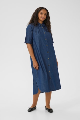 Abito camicia 'KCLouisa' di KAFFE CURVE in blu: frontale