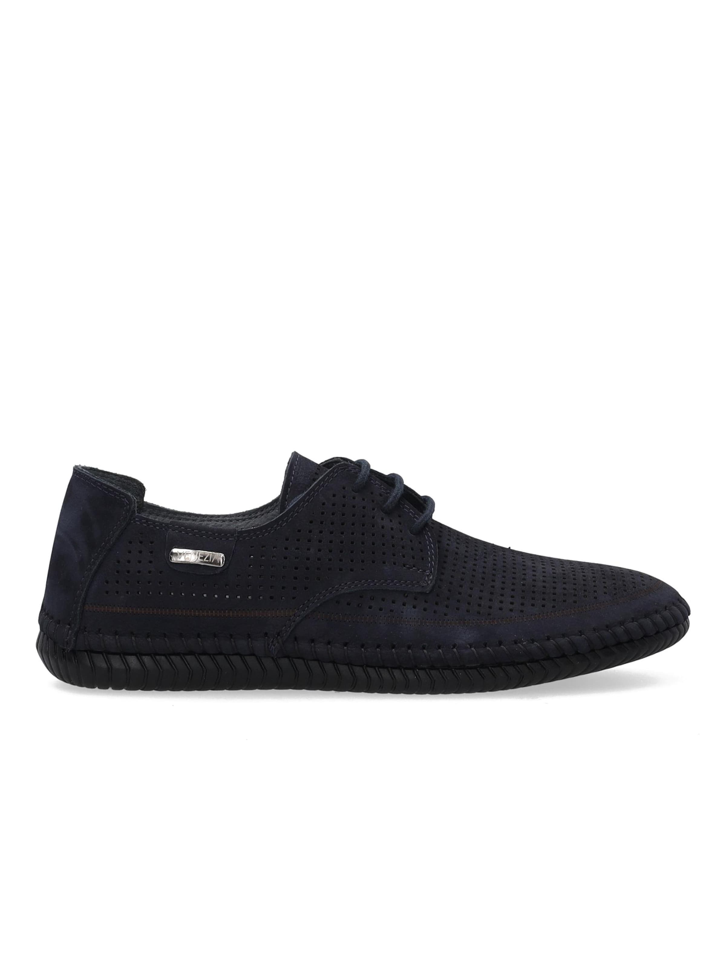 VENEZIA Lace-Up Shoes in Blue: front