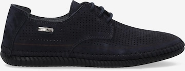 VENEZIA Schnürschuh in Blau: Vorderseite