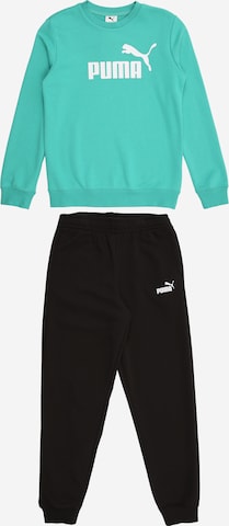 PUMA Joggingpak 'ESS No.1' in Groen: voorkant