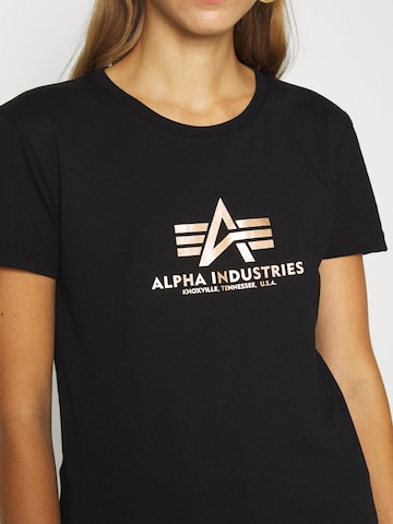 ALPHA INDUSTRIES Koszulka w kolorze czarny