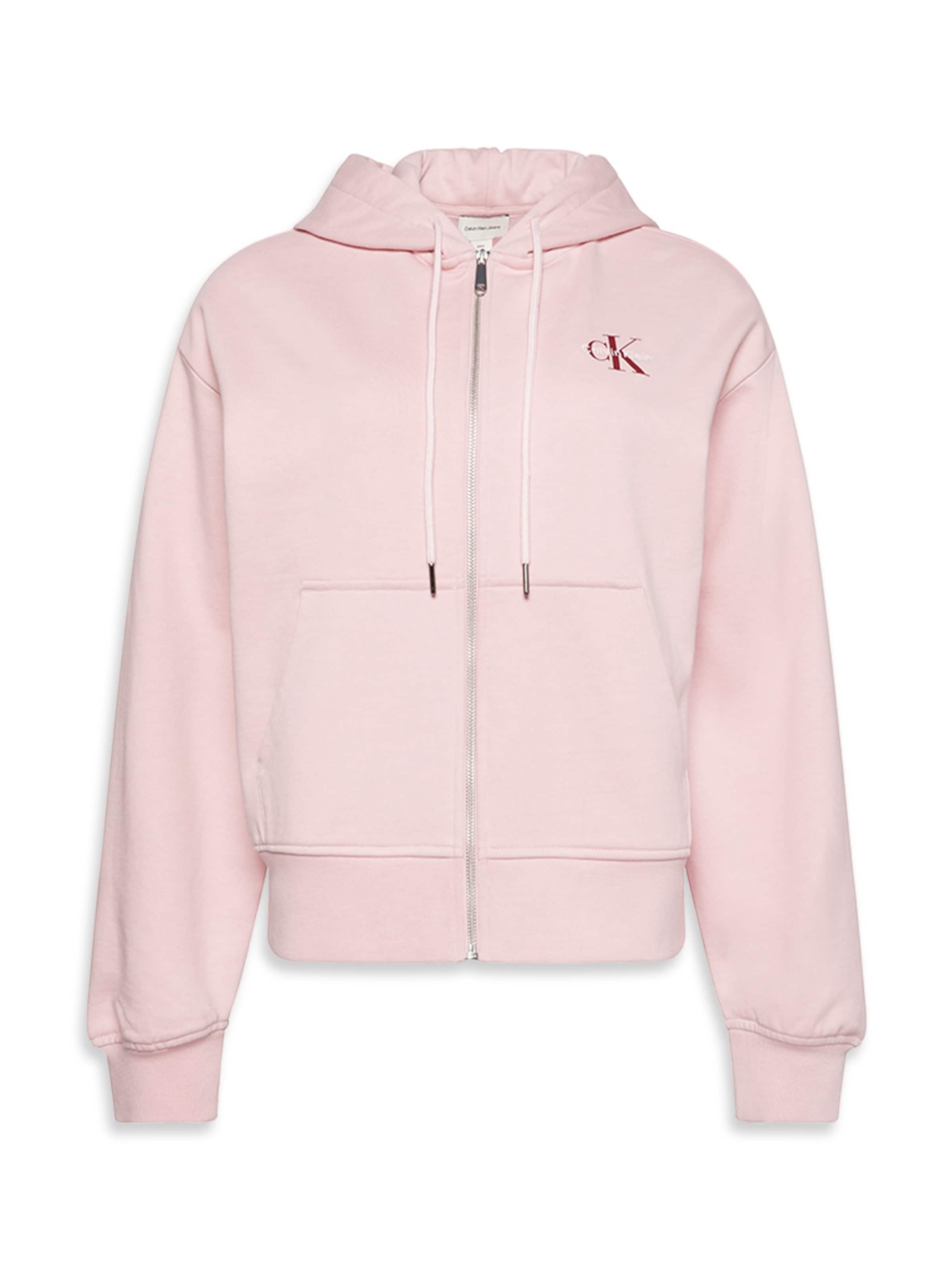 Hanorac de la Calvin Klein Jeans pe roz: față