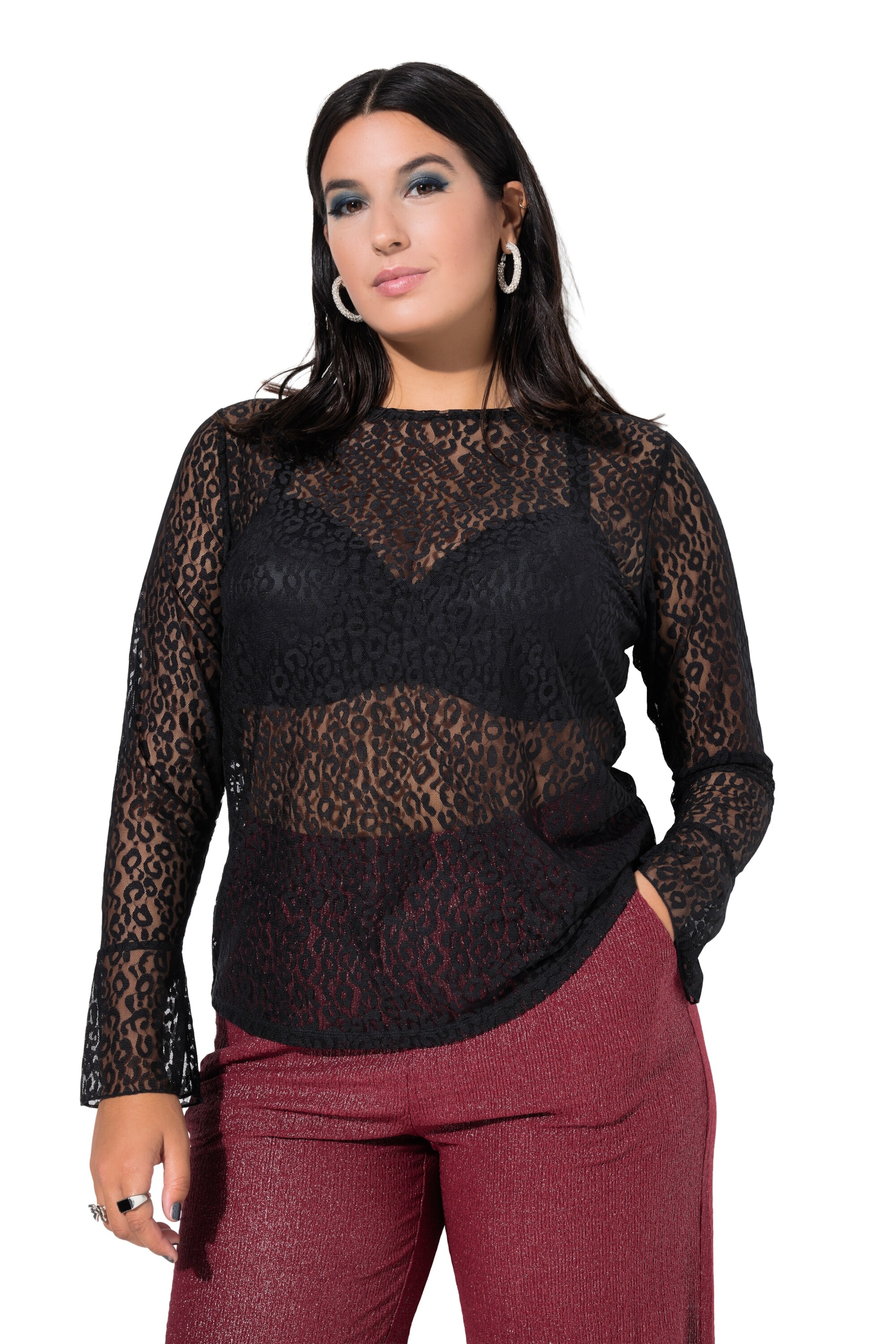 Studio Untold Shirt in Zwart: voorkant