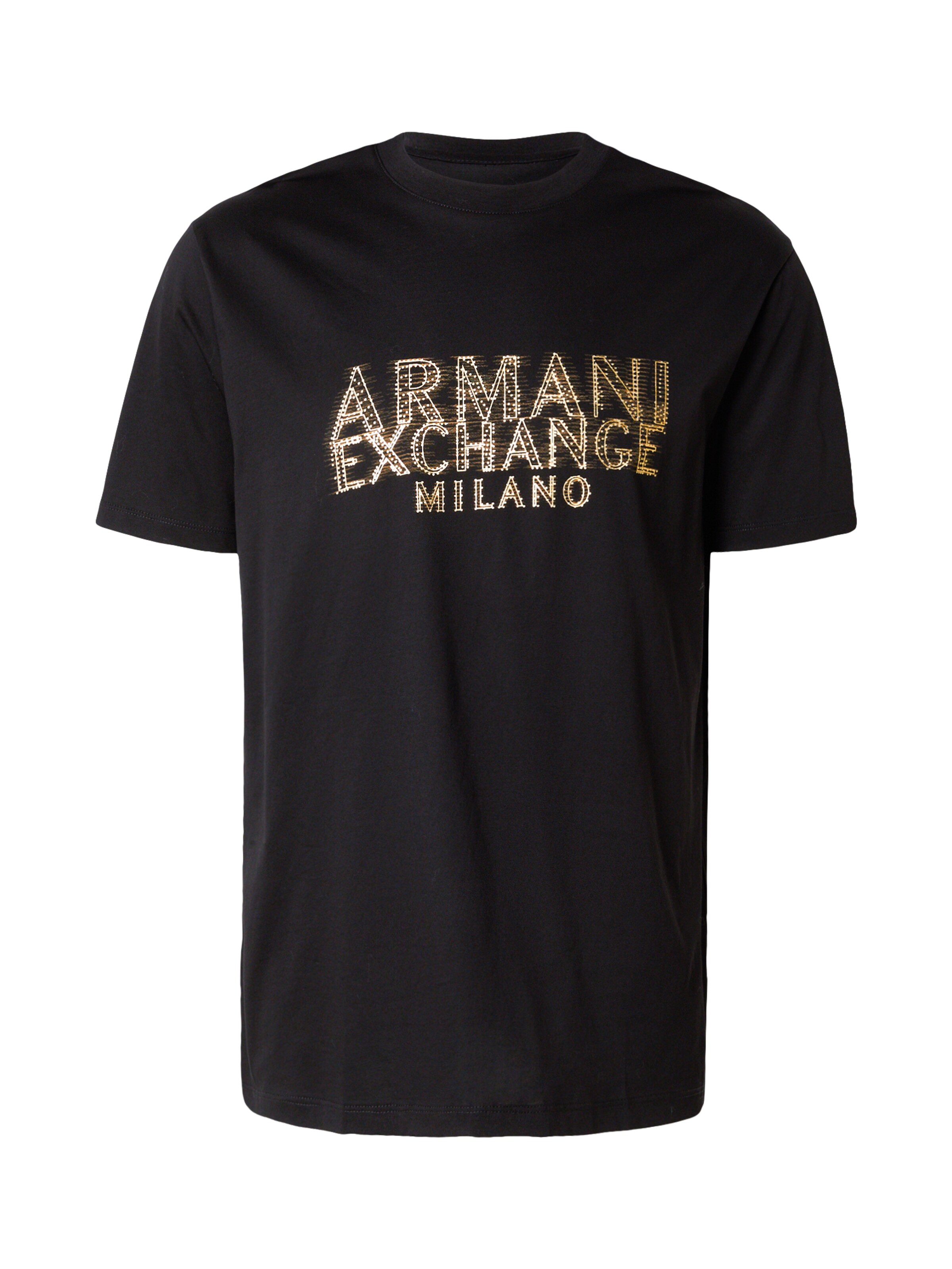 ARMANI EXCHANGE Tričko - Čierna: predná strana