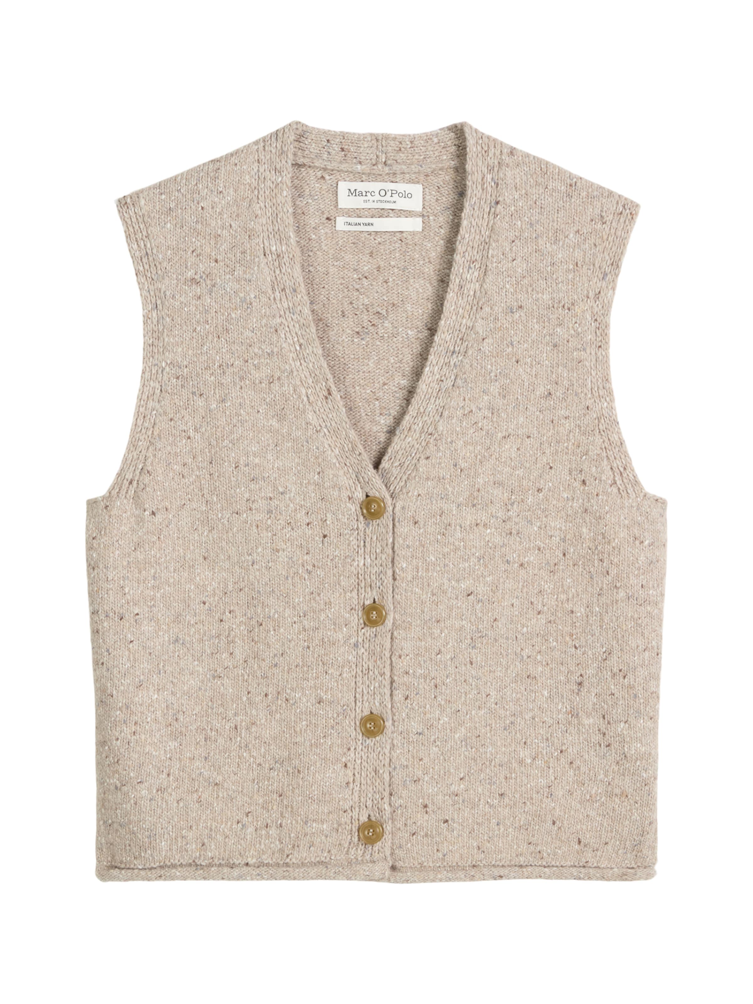Marc O'Polo Strikvest i beige: forside
