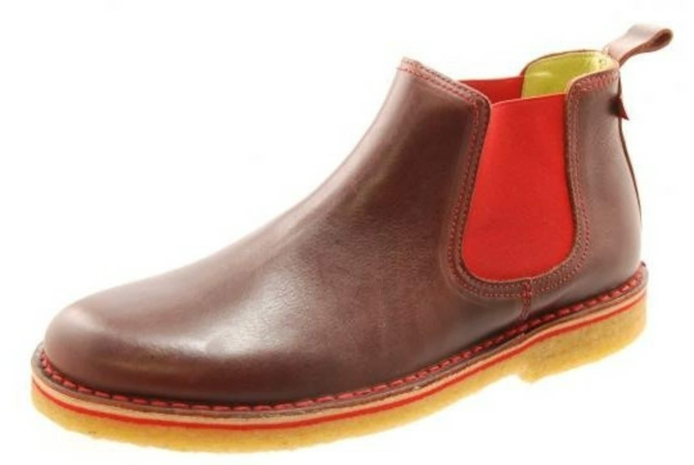 Grünbein Chelsea Boots in Brown: front
