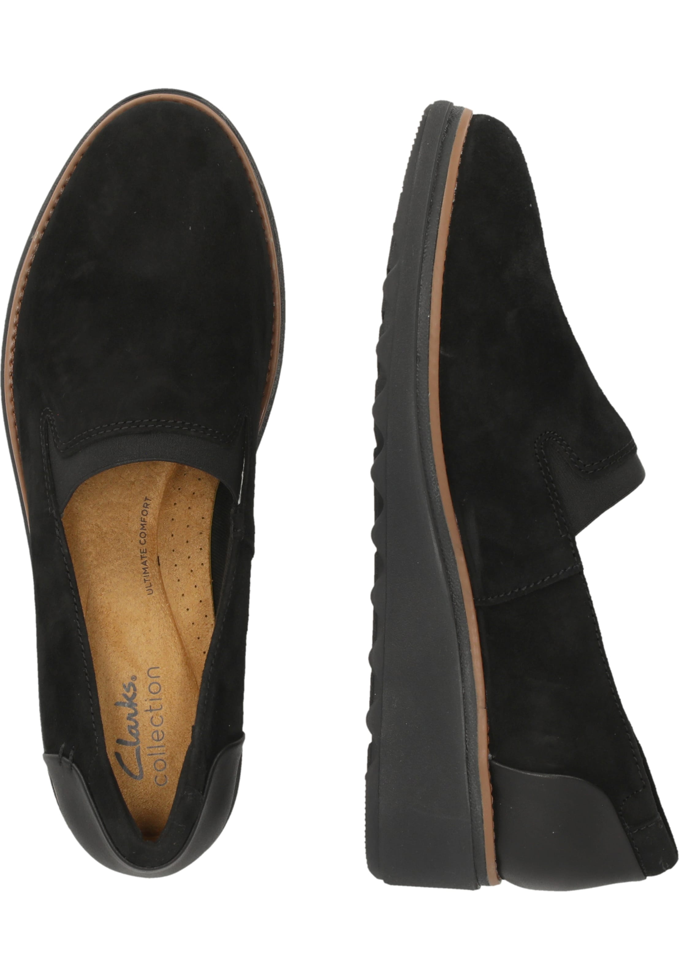 CLARKS Ballerina 'Sharon Dolly' in Zwart