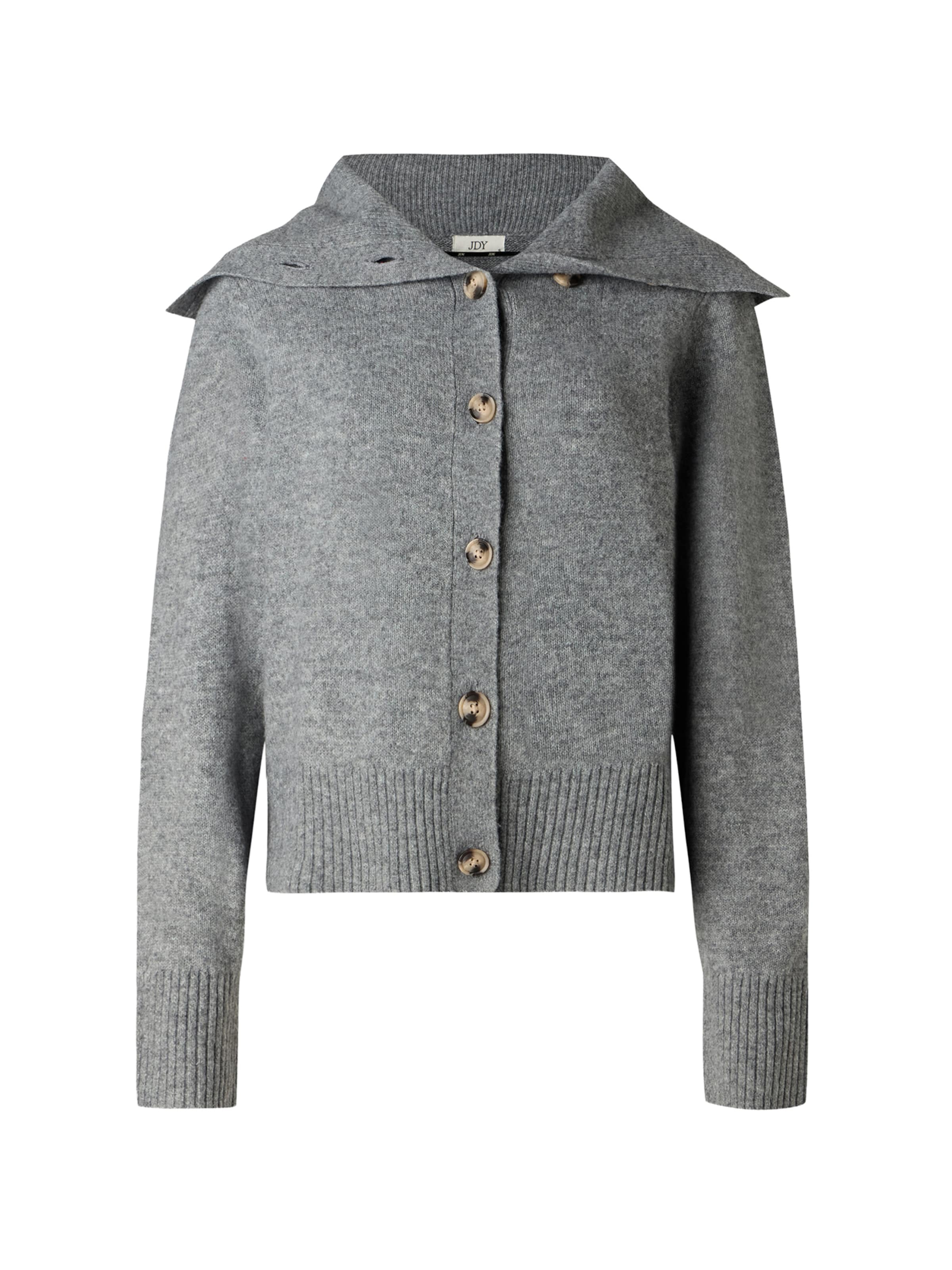 JDY - Casaco de malha 'JDYSUPER' em cinzento: frente