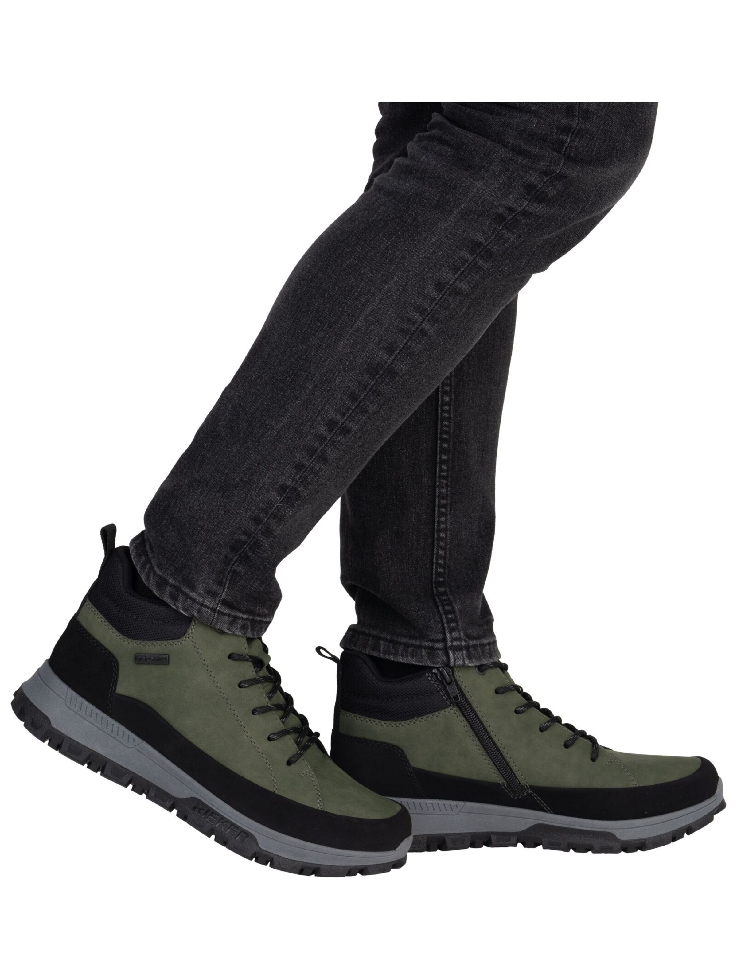 Rieker Schnürstiefelette in Schwarz