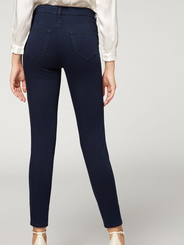 CALZEDONIA Skinny Jeans 'thermo' in Blue