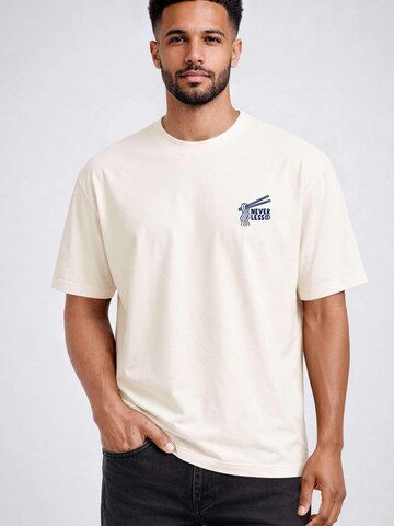 Neverless Shirt 'Asia Ramen' in Beige: front