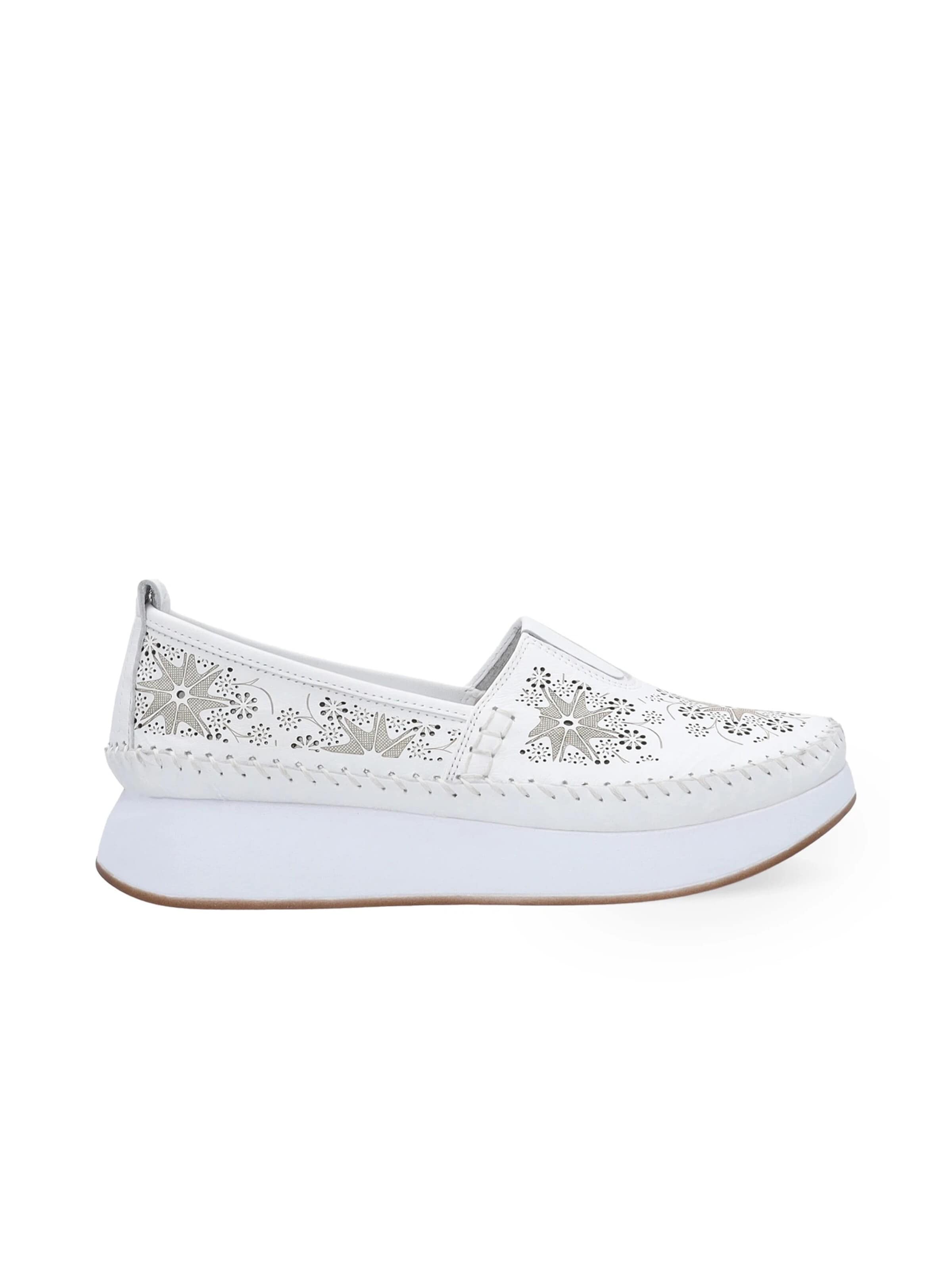 VENEZIA Moccasins in White