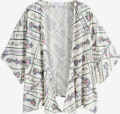 Next Kimono koossa S värissä ecru / katkero / vihreä / vaaleanpunainen, Tuotenäkymä