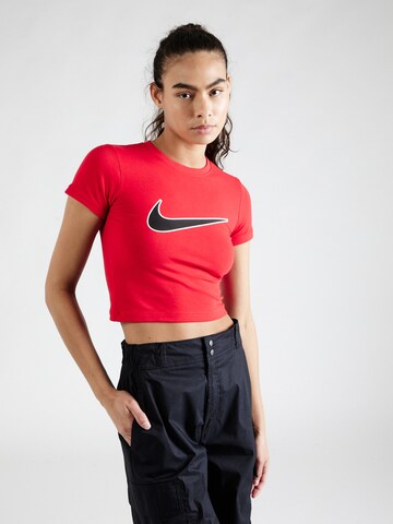 Nike Sportswear Shirt in Rood: voorkant