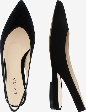 EVITA Damen Sling Pumps FRANCA in Schwarz