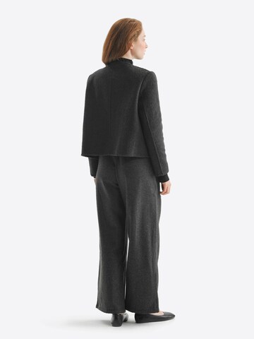 TorWeit Knit Cardigan 'Wool-Blend Coat Short' in Black