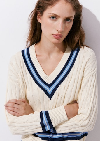 MANGO Pullover 'LEAGUE' i beige