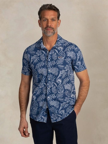 NZA New Zealand Auckland Comfort fit Overhemd in Blauw: voorkant