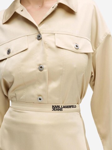 KARL LAGERFELD JEANS - Falda 'KLJ Satin Mini Skirt B2W12017' en beige