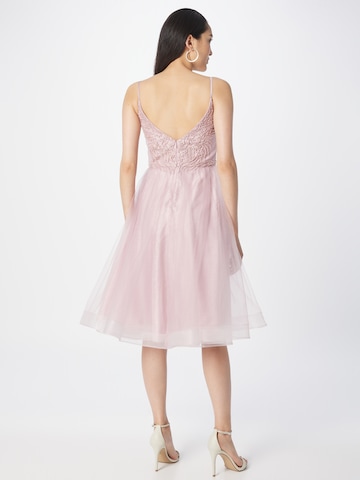 Robe de cocktail Laona en rose