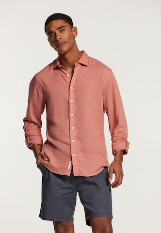 Coupe regular Chemise 'Lucas' Shiwi en rose : devant