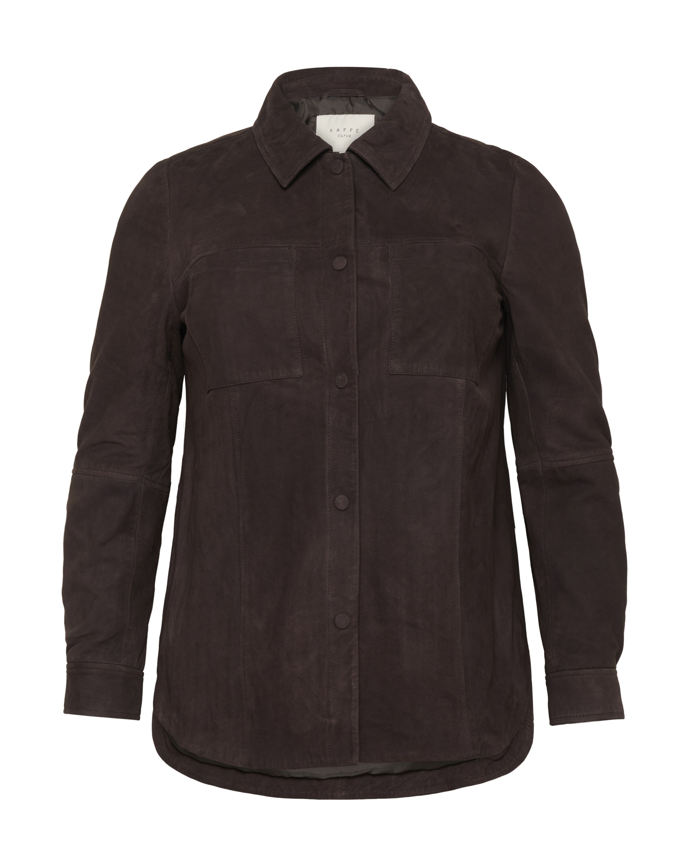 KAFFE CURVE Between-season jacket in Brown: front