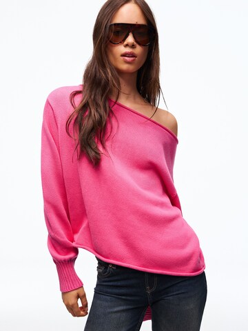 Pull-over Bershka en rose : devant